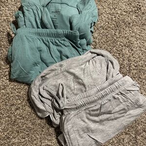 2 Auden Sleepwear Set 1 Green and 1 Gray